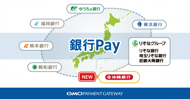 GMO-PG：沖縄銀行に銀行口座連動型スマホ決済サービス「銀行Pay」をシステム提供