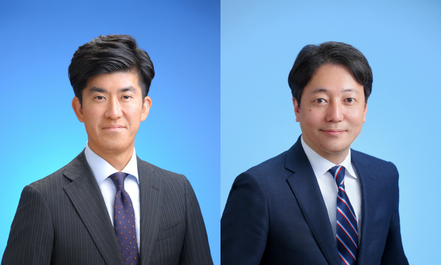 左：代表取締役社長 野村逸紀  右：ソリューション営業部 部長 鈴木伸太郎