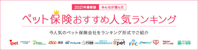【ペット保険 おすすめ人気ランキング】2021年4月最新版を発表！