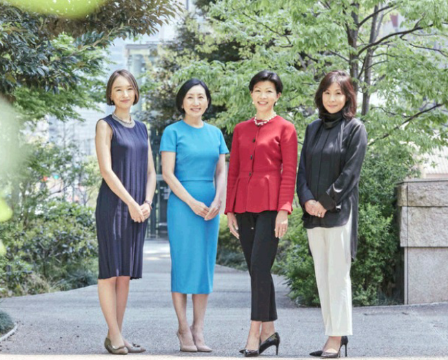 MPower投資チーム（左から、鈴木絵里子氏、関美和氏、キャシー松井氏、村上由美子氏）