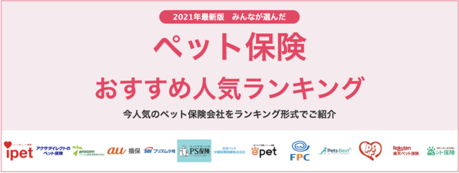 【ペット保険 おすすめ人気ランキング】2021年10月最新版を発表！