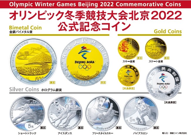 「オリンピック冬季競技大会北京２０２２公式記念コイン」の予約販売について