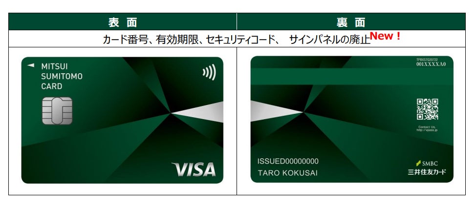 三井住友カードのナンバーレスが、“サインパネルレス”に