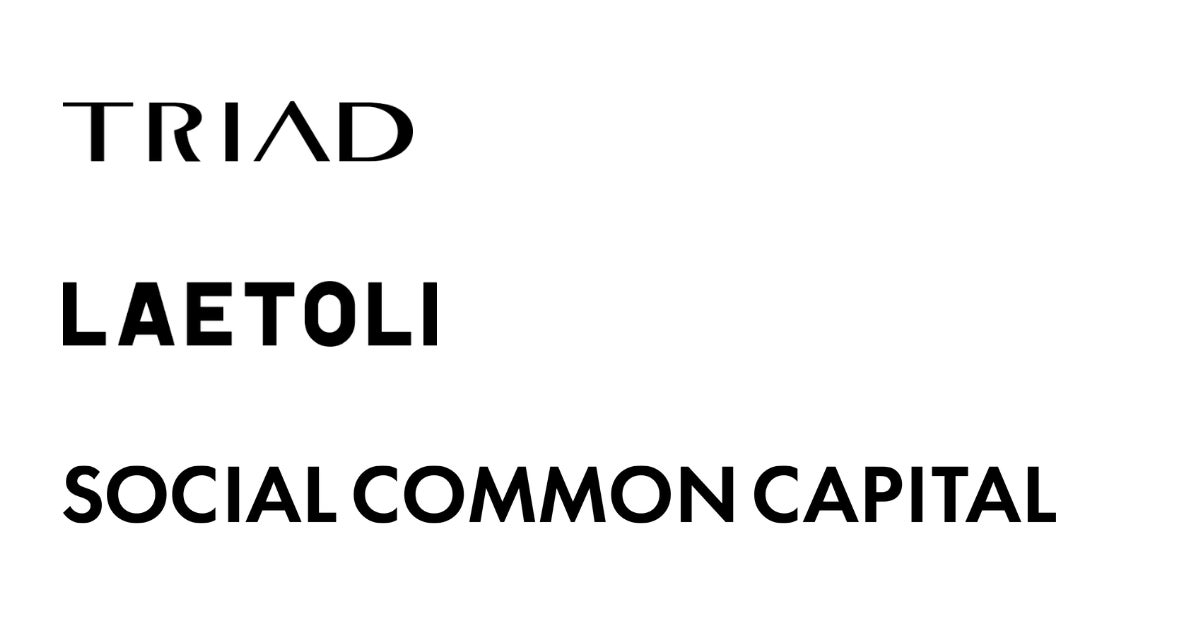SOCIAL COMMON CAPITALグループ、TRIAD・LAETOLIの三社間にて業務提携契約を締結