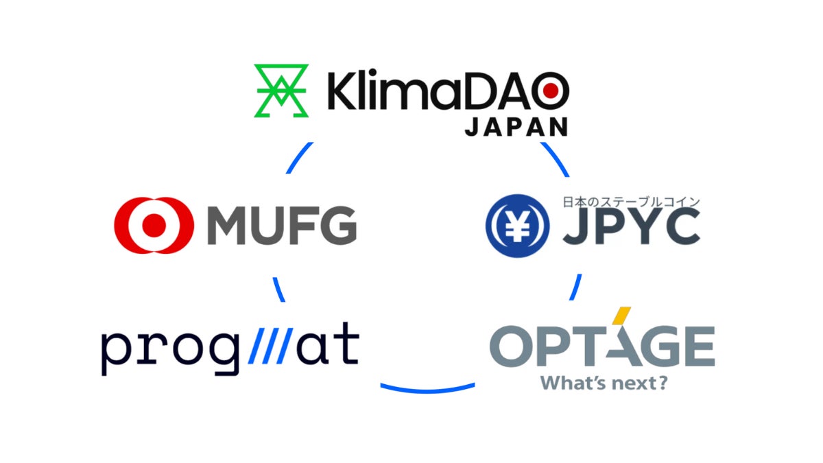 KlimaDAO JAPAN・JPYC・三菱 UFJ 信託銀行・Progmat・オプテージの協業による、国産ステーブルコインのデジタルカーボンクレジット決済活用に向けた共同検討開始について