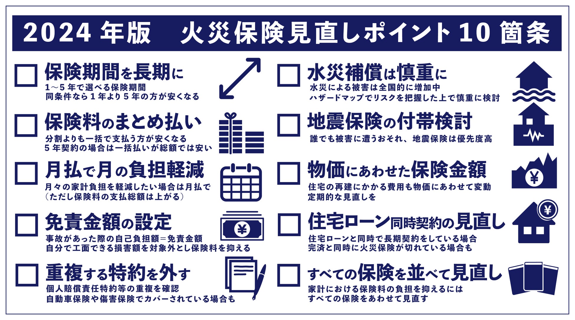 過去10年で最大の値上げ幅となる火災保険！ファイナンシャルプランナー監修「火災保険 見直しポイント10箇条」を公開