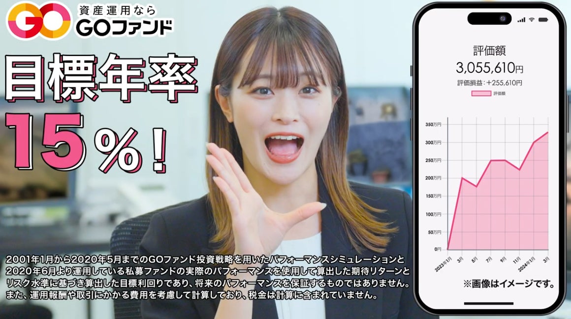 資産運用サービス「GOファンド」のタクシーCMが9月30日より放送開始