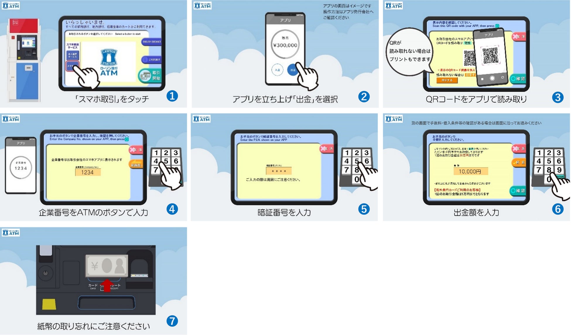 福島銀行のローソン銀行ATMでの「スマホATM」サービス開始について