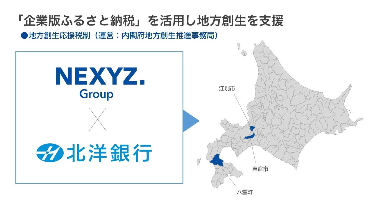 NEXYZ.ファシリティーズ 「企業版ふるさと納税」を活用し江別市・恵庭市・八雲町へ寄附