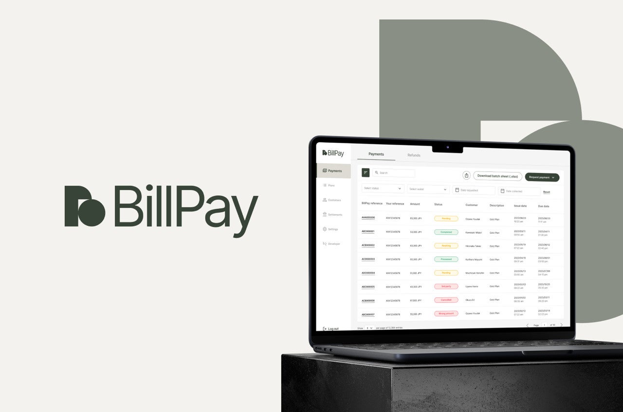 B2C、B2Bの取引を革新する決済プラットフォーム「BillPay」が正式リリース