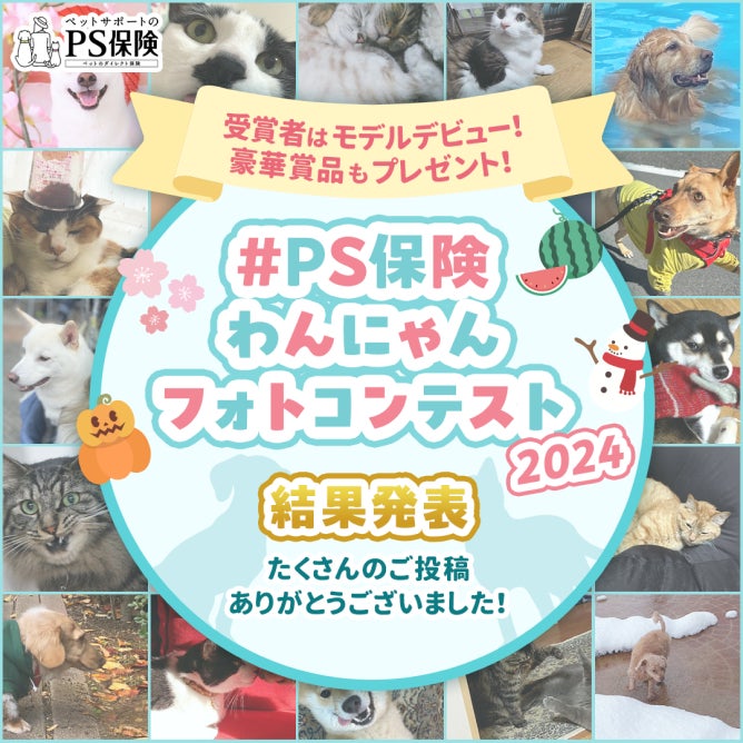 『#PS保険わんにゃんフォトコンテスト2024』結果発表！