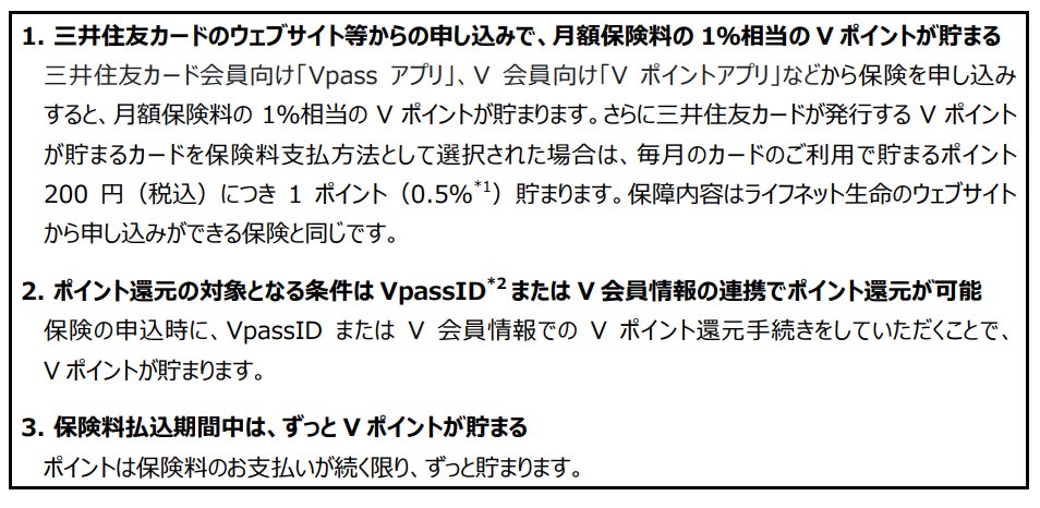 ライフネット生命の「Vポイントが貯まる保険」ポイント還元対象者を拡大！