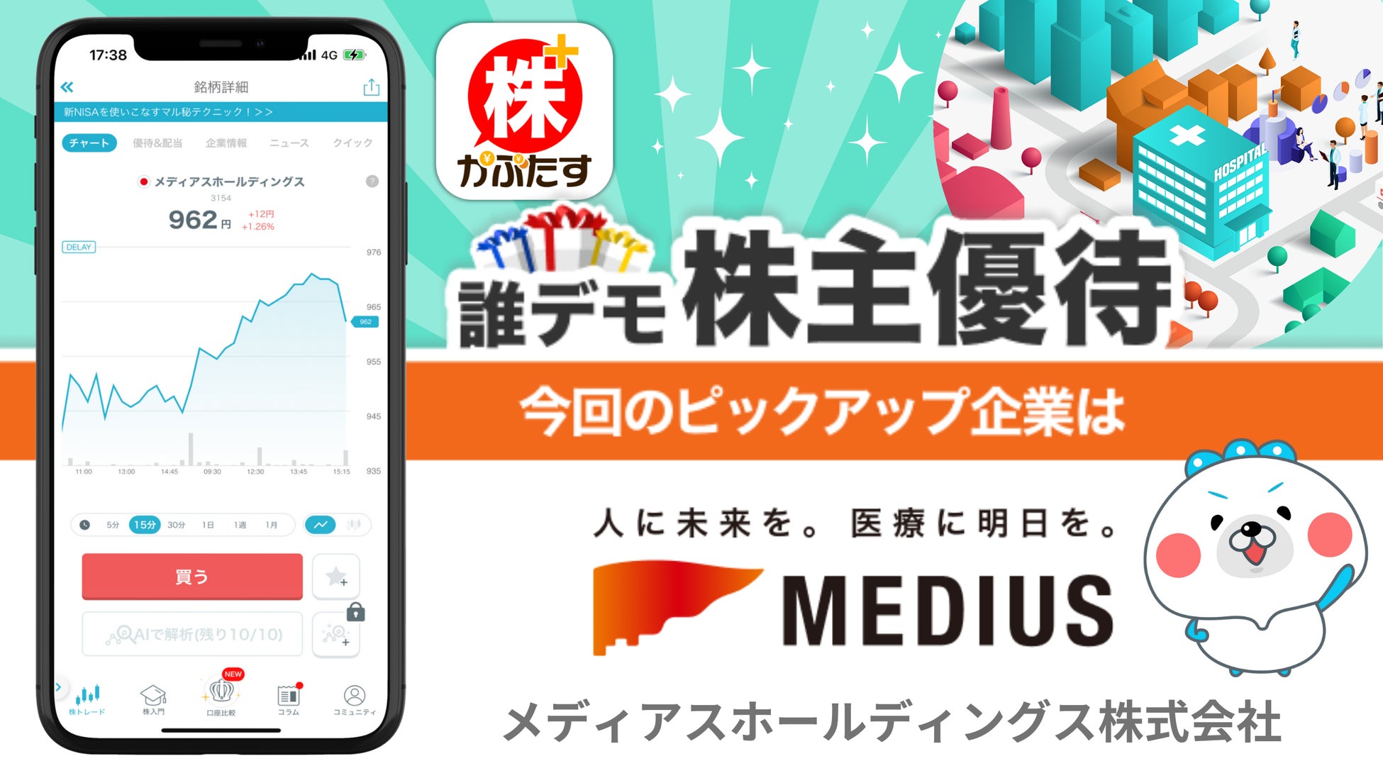 【メディアスホールディングス×株たす】優待が届く暮らしを体験！投資を身近にする人気企画「誰デモ株主優待」第8弾を開催