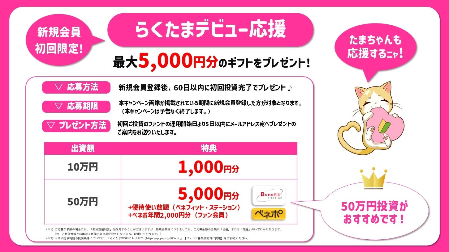 不動産クラウドファンディング『らくたま』6月19日まで「らくたまデビュー応援キャンペーン」実施中!!