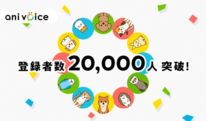 アニコムのペット特化型マーケティングリサーチサービス『ani voice』モニター登録者数が20,000人を突破！ペット共生社会へのさらなる価値提供へ