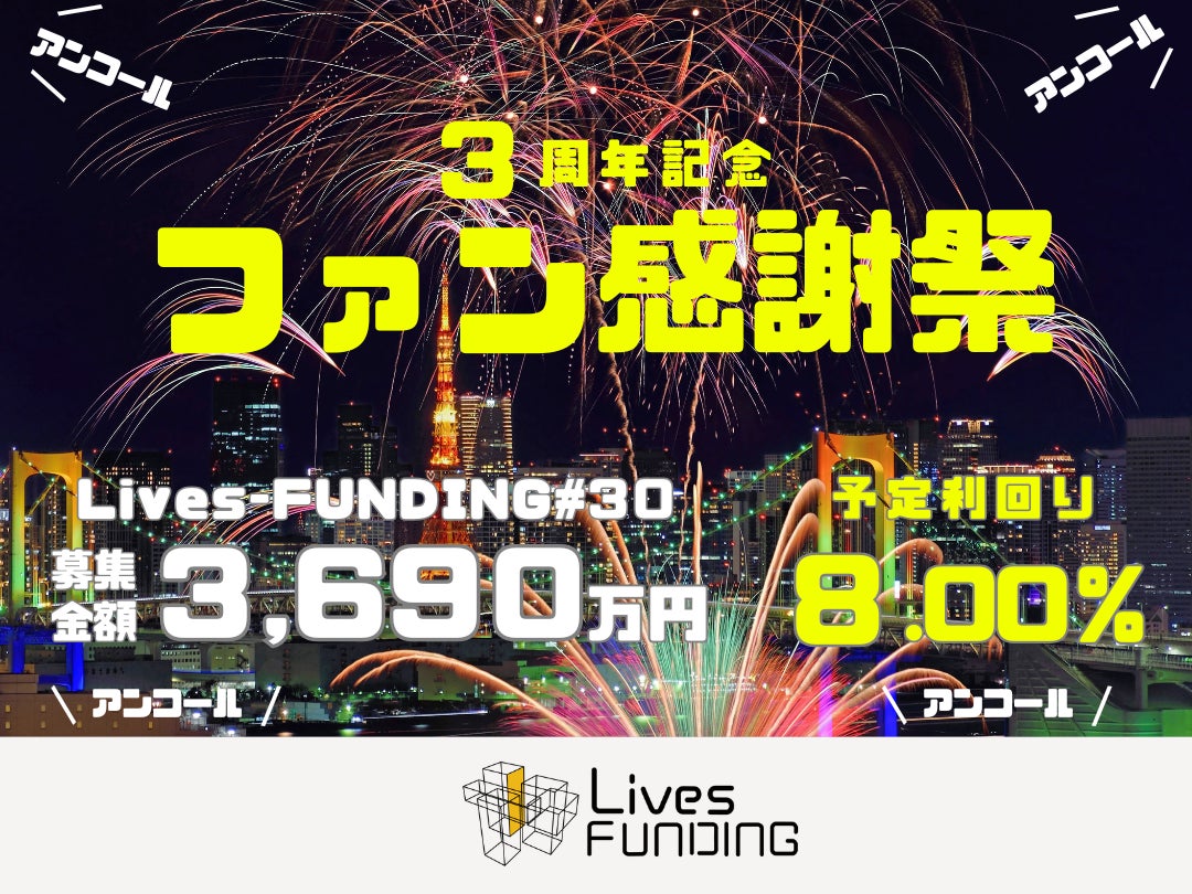 ライブズファンディング【3周年記念ファン感謝祭】を開催！