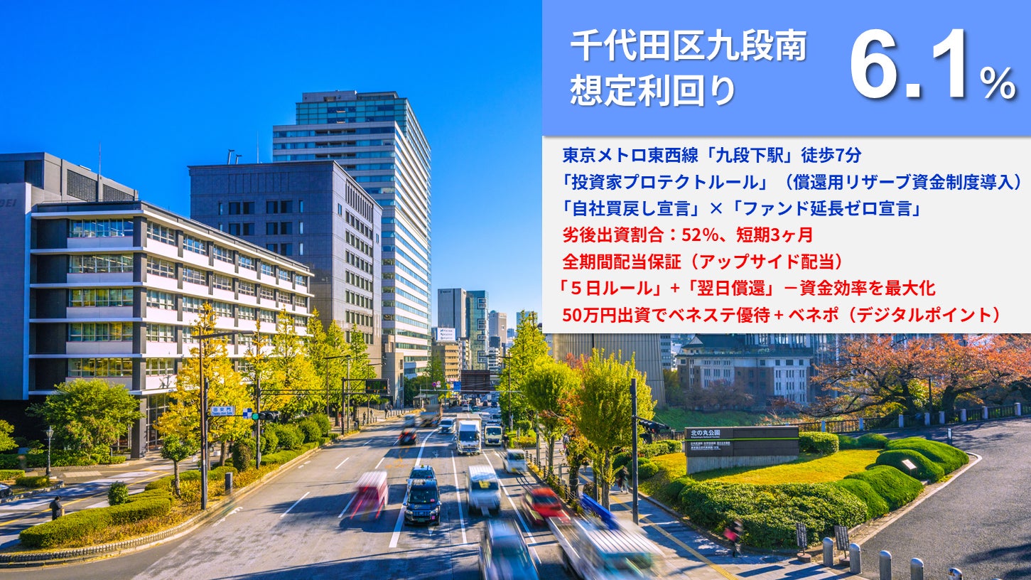 新ファンド公開！『らくたま35号（博多ステーションフロント）』1月23日12時より募集開始！「全期間配当保証」「翌日償還」「優先劣後システム」を採用。資金効率最大化と投資安定性の向上を目指します