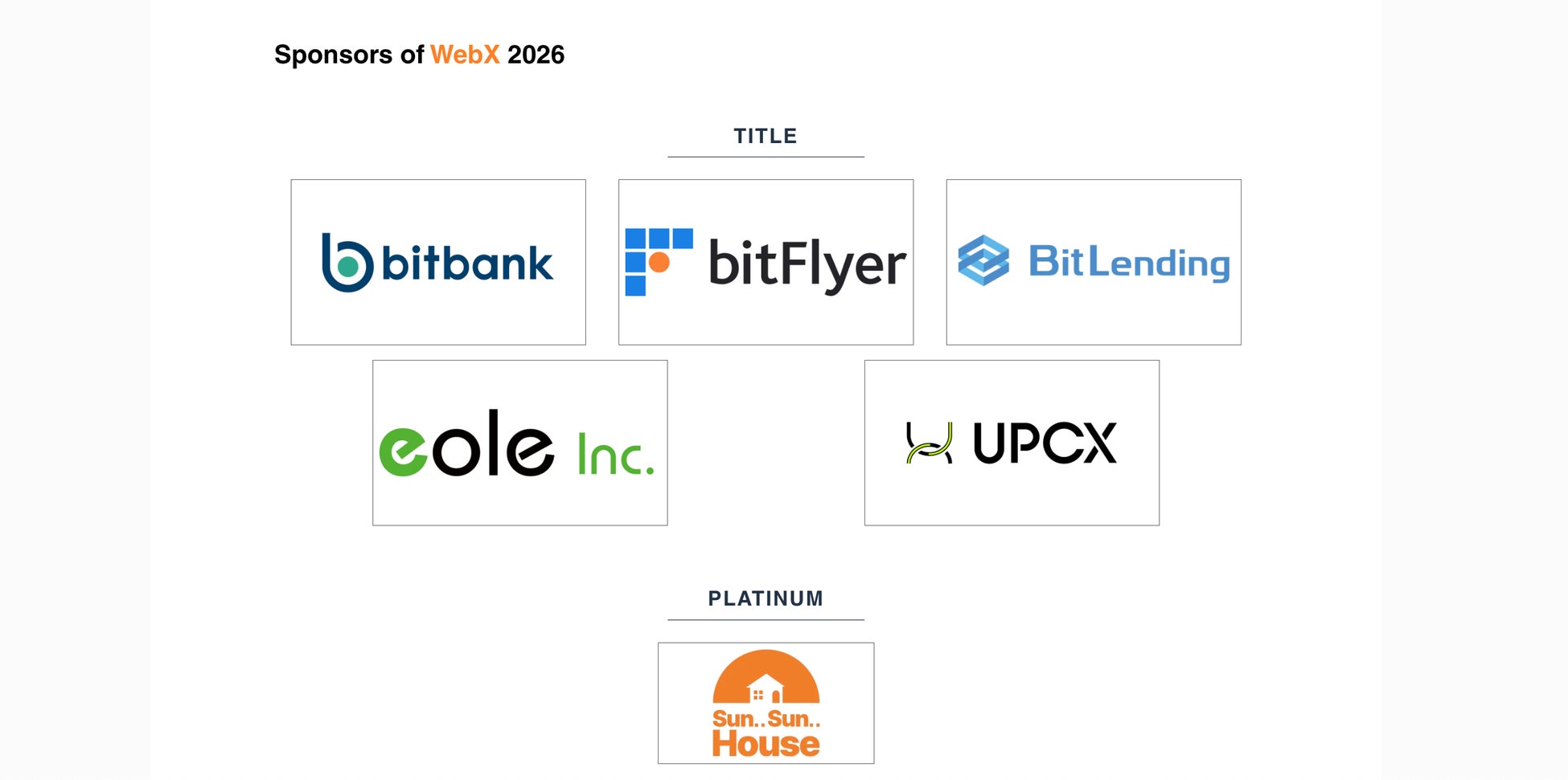 アジア最大級のWeb3カンファレンス「WebX 2026」発表第一弾！