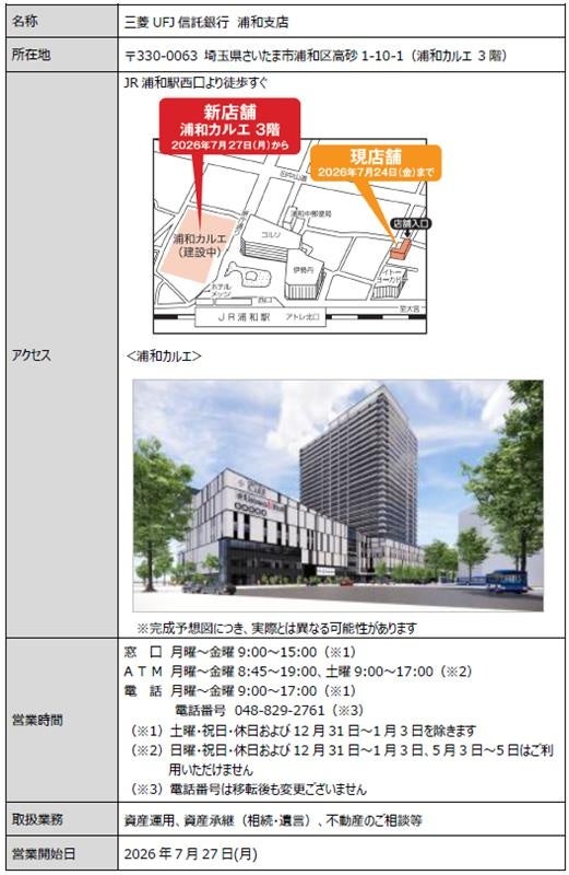 「浦和支店」新店舗への移転のご案内