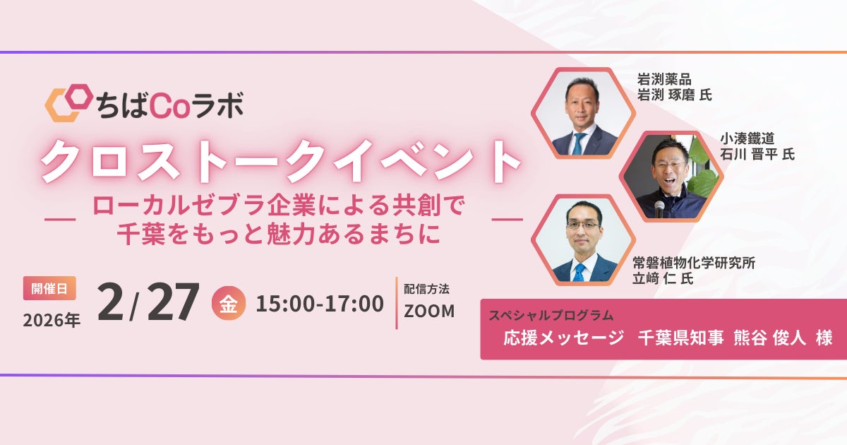 「ちばCoラボ」イベント企画第３弾 クロストークイベント開催決定