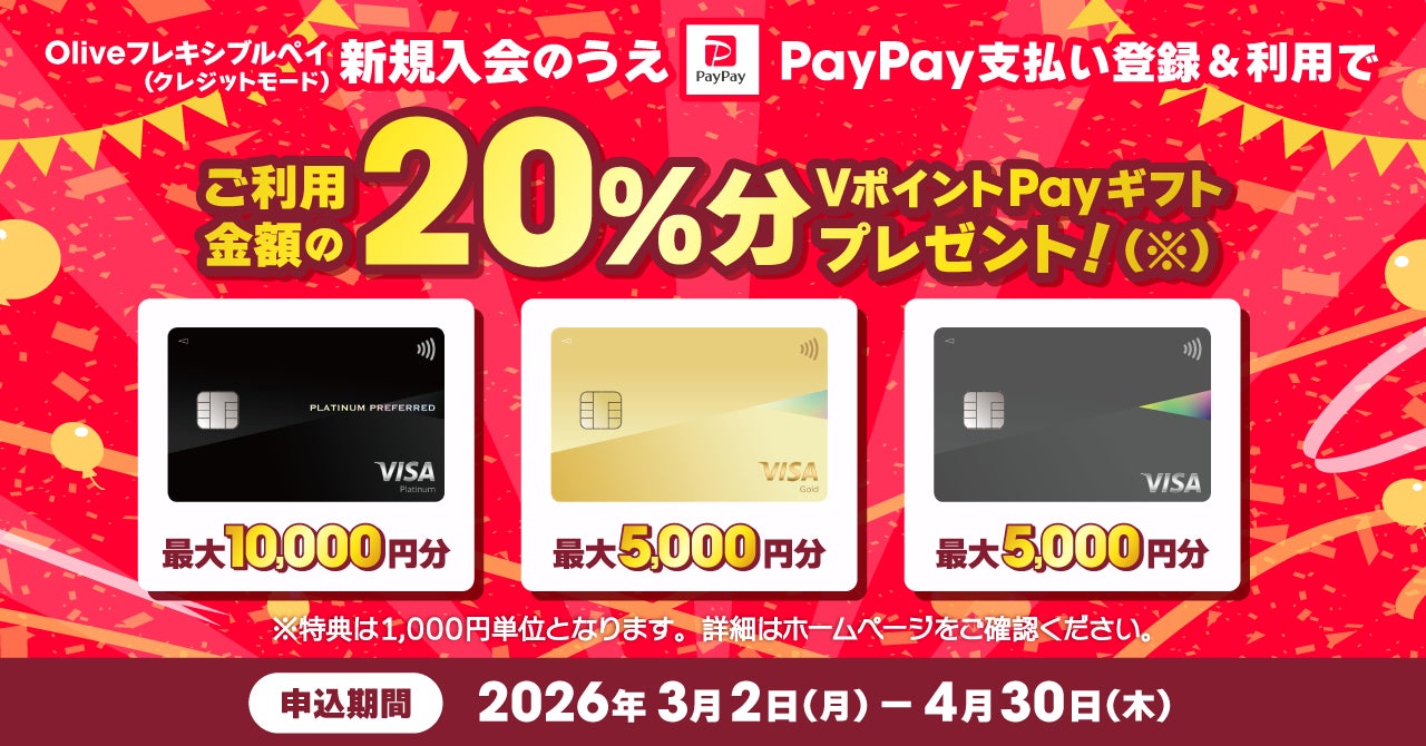 【三井住友カード×PayPay】新規入会＆利用キャンペーンのお知らせ