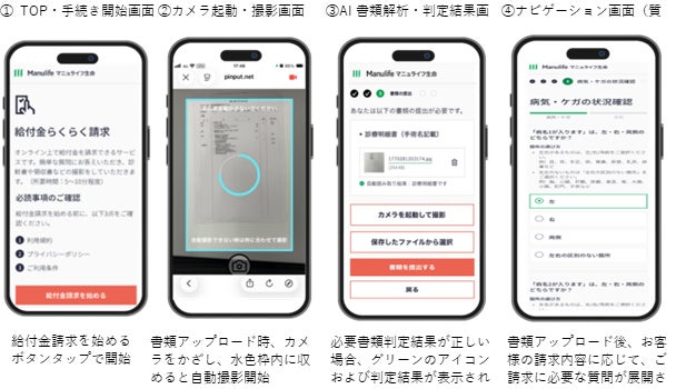 マニュライフ生命、 給付金請求手続きがオンラインで簡単に 「給付金らくらく請求」サービスをアップグレード