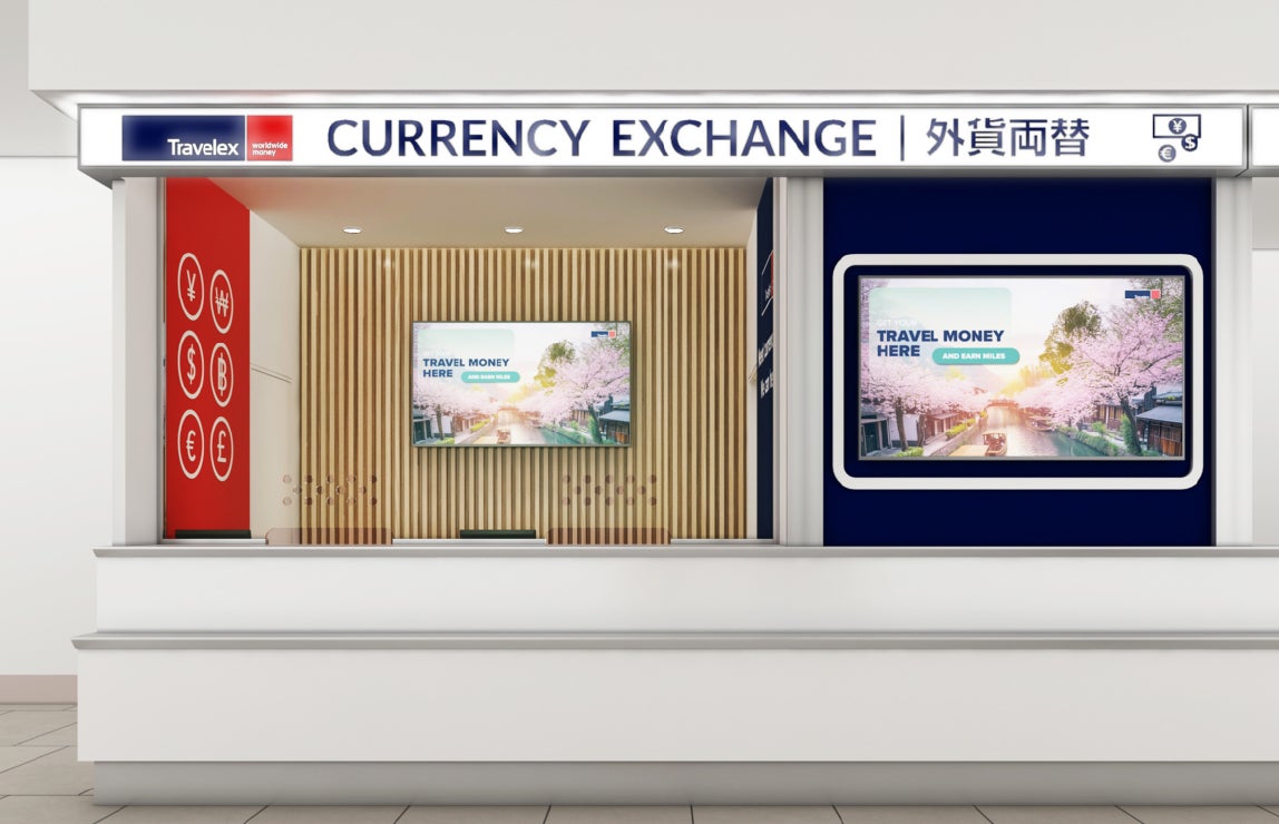 外貨両替のトラベレックス、那覇空港で移転リニューアルオープン