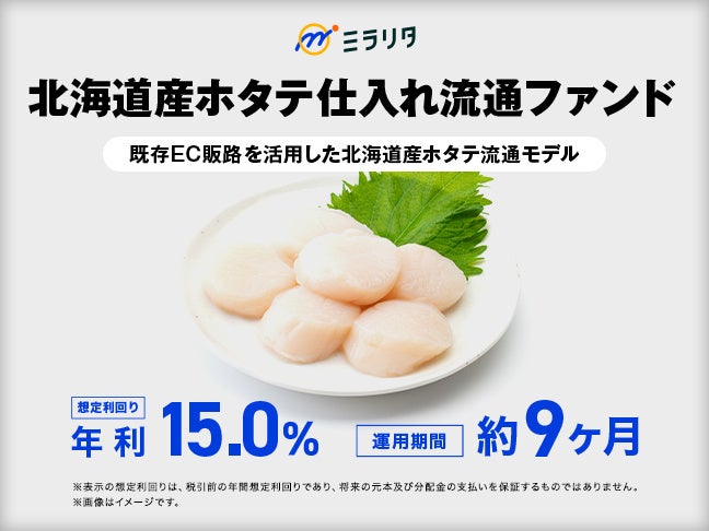 北海道産ホタテ仕入れ流通ファンド を公開