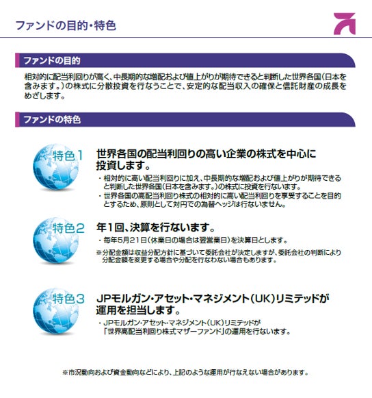 【アモーヴァ・アセット】「グローバル高配当株式ファンド（1年決算型）」の設定について