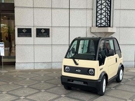 出資先が開発・販売する1人乗りモビリティ「mibot（ミボット）」の業務活用検討に向けた実証実験を実施