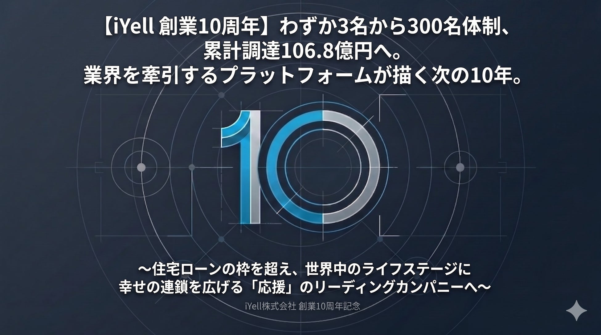 【iYell 創業10周年】わずか3名から300名体制、累計調達106.8億円へ。業界を牽引するプラットフォームが描く次の10年