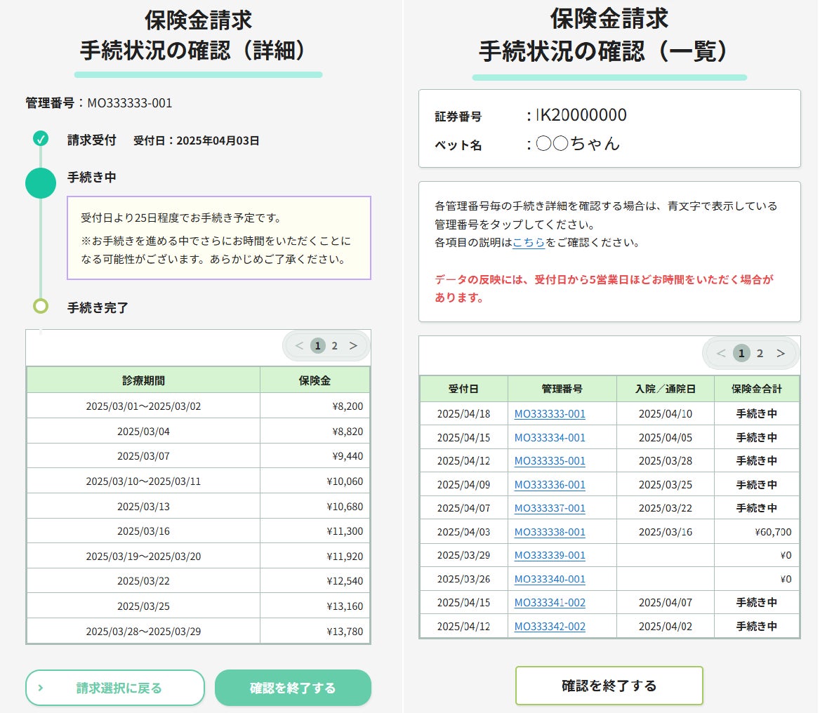 【SBIペット少短】LINE公式アカウント上での保険金請求手続き状況確認サービス提供開始のお知らせ