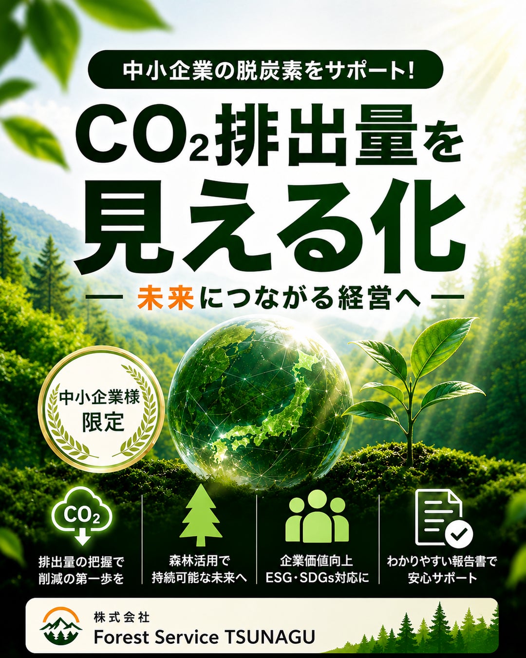 中小企業向け「CO₂排出量（Scope1・Scope2）算定支援サービス」の特別キャンペーンを開始