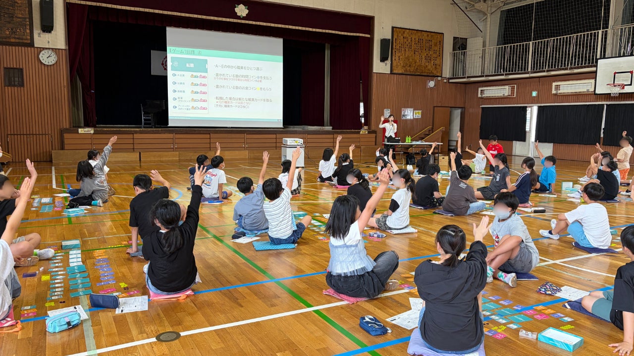「人生の練習」ができる金融/キャリア教育ゲームを小学6年生49名に実施